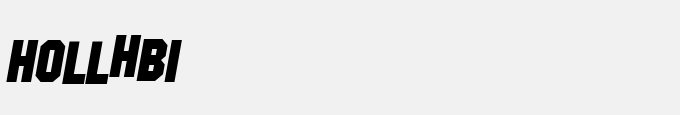 Hollywood Hills Bold Italic