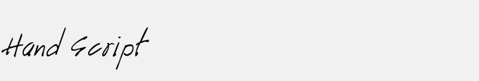 Hand Script