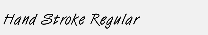 Hand Stroke Regular
