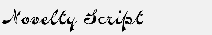 Novelty Script Plain