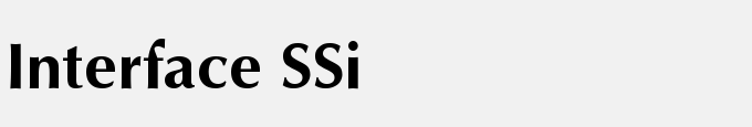 Interface SSi Bold