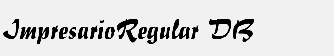 Impresario-Regular DB