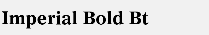 Imperial Bold BT