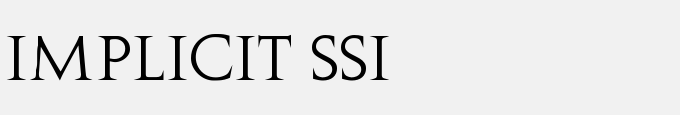 Implicit SSi