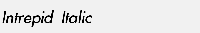 Intrepid Italic
