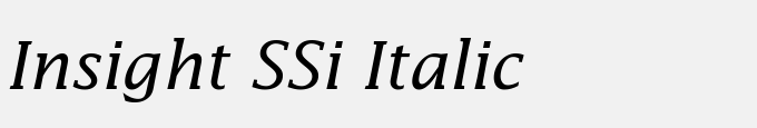 Insight SSi Italic