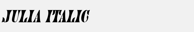 Julia Italic
