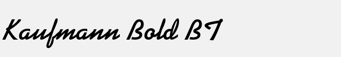 Kaufmann Bold BT