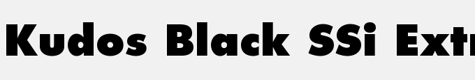 Kudos Black SSi Extra Bold