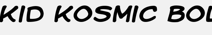 Kid Kosmic Bold