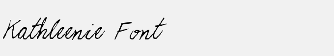 Kathleenie Font