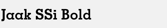 Jaak SSi Bold