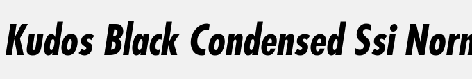 Kudos Black Condensed SSi Normal