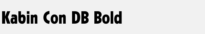 Kabin Con DB Bold