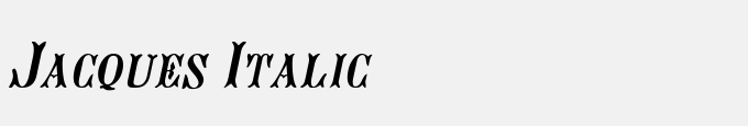 Jacques Italic