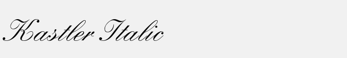 Kastler Italic