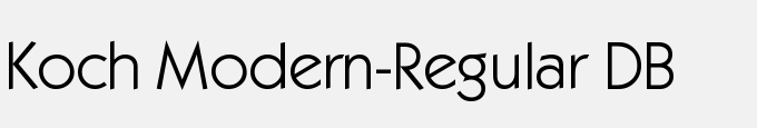 Koch Modern-Regular DB