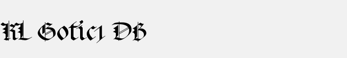 KL Gotic1 DB