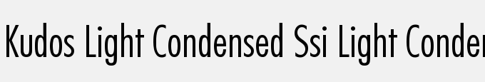 Kudos Light Condensed SSi Light Condensed