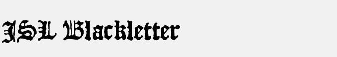 JSL Blackletter