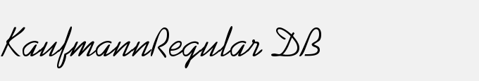 Kaufmann-Regular DB