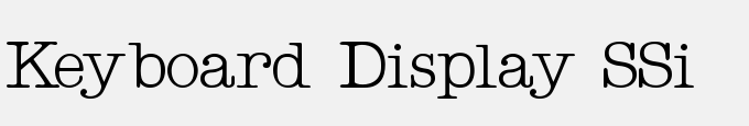 Keyboard Display SSi
