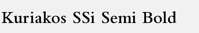 Kuriakos SSi Semi Bold