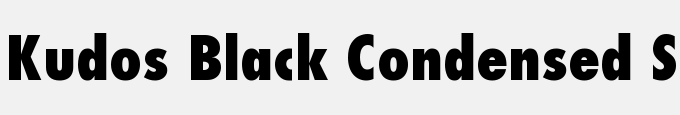 Kudos Black Condensed SSi Extra Bold Condensed