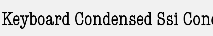 Keyboard Condensed SSi Condensed