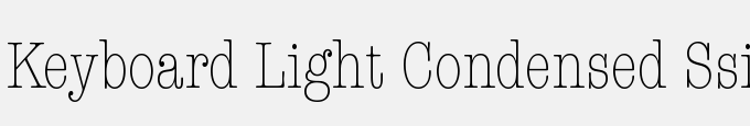 Keyboard Light Condensed SSi Light Condensed