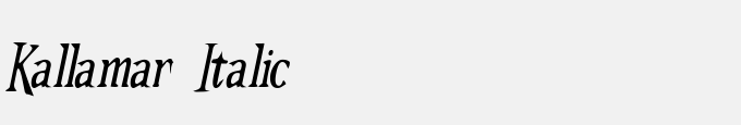 Kallamar Italic