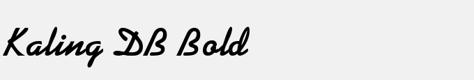 Kaling DB Bold