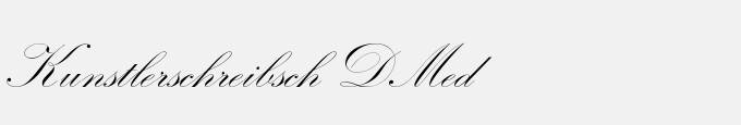 Kunstlerschreibsch DMed