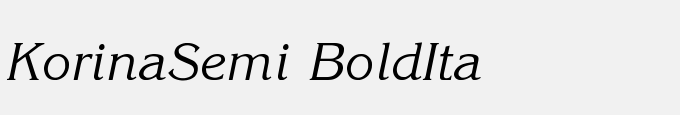 Korina-Semi Bold-Ita