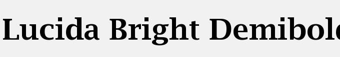 Lucida Bright Demibold