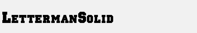 Letterman-Solid