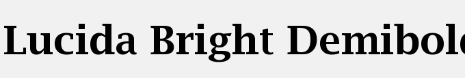 Lucida Bright Demibold
