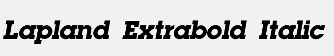 Lapland Extrabold Italic