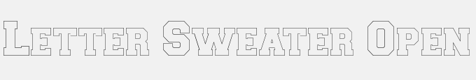 Letter Sweater Open Display SSi Normal