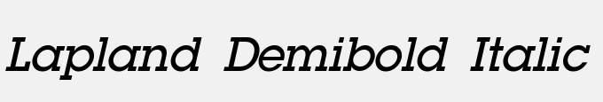 Lapland Demibold Italic