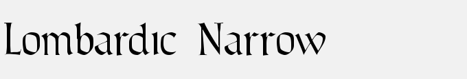 Lombardic Narrow
