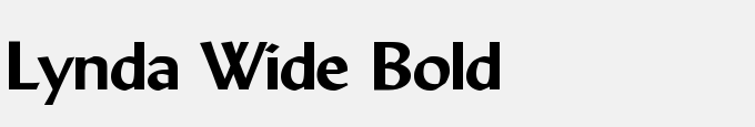 Lynda Wide Bold