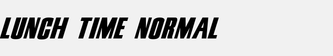 Lunch Time Normal