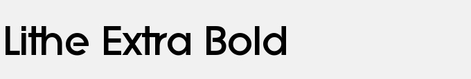 Lithe Extra Bold