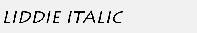 Liddie Italic