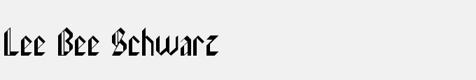 Lee Bee Schwarz