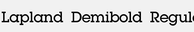 Lapland Demibold Regular