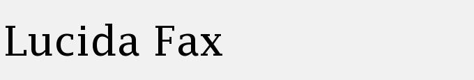Lucida Fax Regular