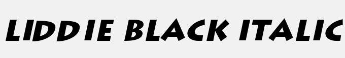 Liddie Black Italic
