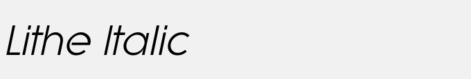 Lithe Italic